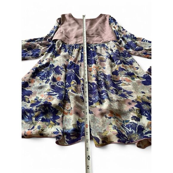 Free People Alice Vested Layered Dress Floral Purple Sz SP Flowy Excellent Cond. - Picture 5 of 8